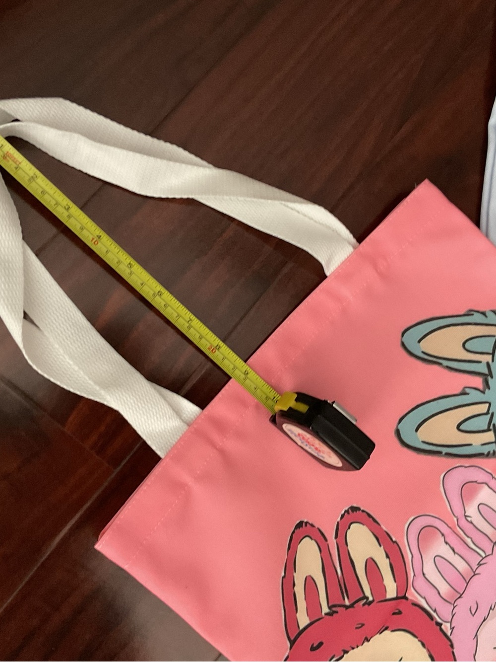 Labubu Tote Bags 15” x 13” with handle drop 9” set of 2 Brand New - Picture 5 of 5